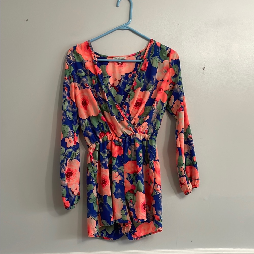 Floral Long Sleeve Romper